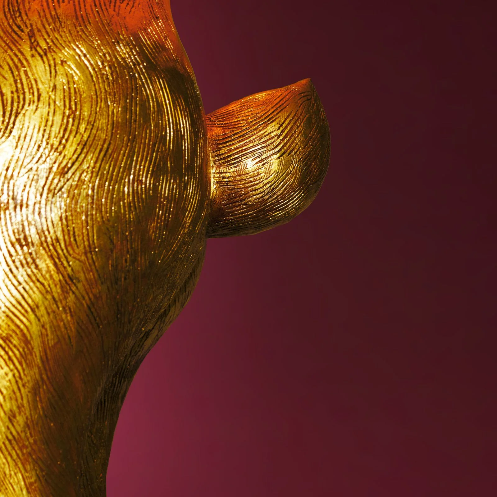 WERNS Lampada da Terra Coniglio Rabbit Oro/Nero 39x115cm - Image 3