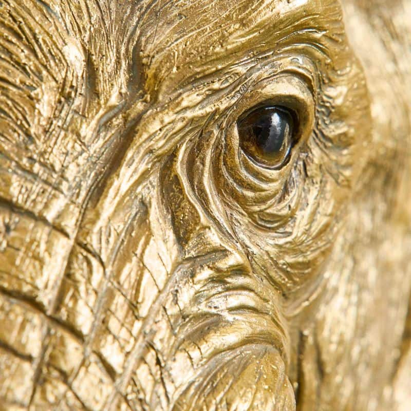 WERNS Lampada da Parete Elefante Jumbo 43x47cm Oro Resina - Image 6