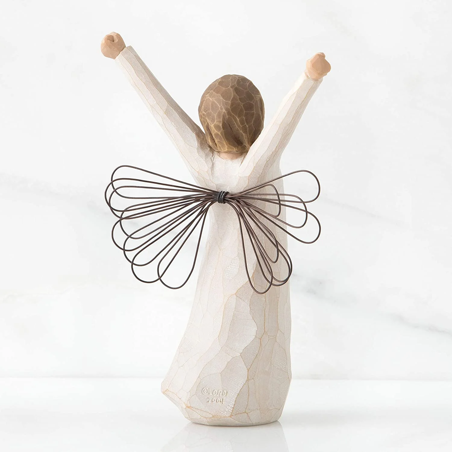 WILLOW TREE Figurina Statuina Angelo del Coraggio Design di Susan Lordi 14,5cm Resina - Image 4