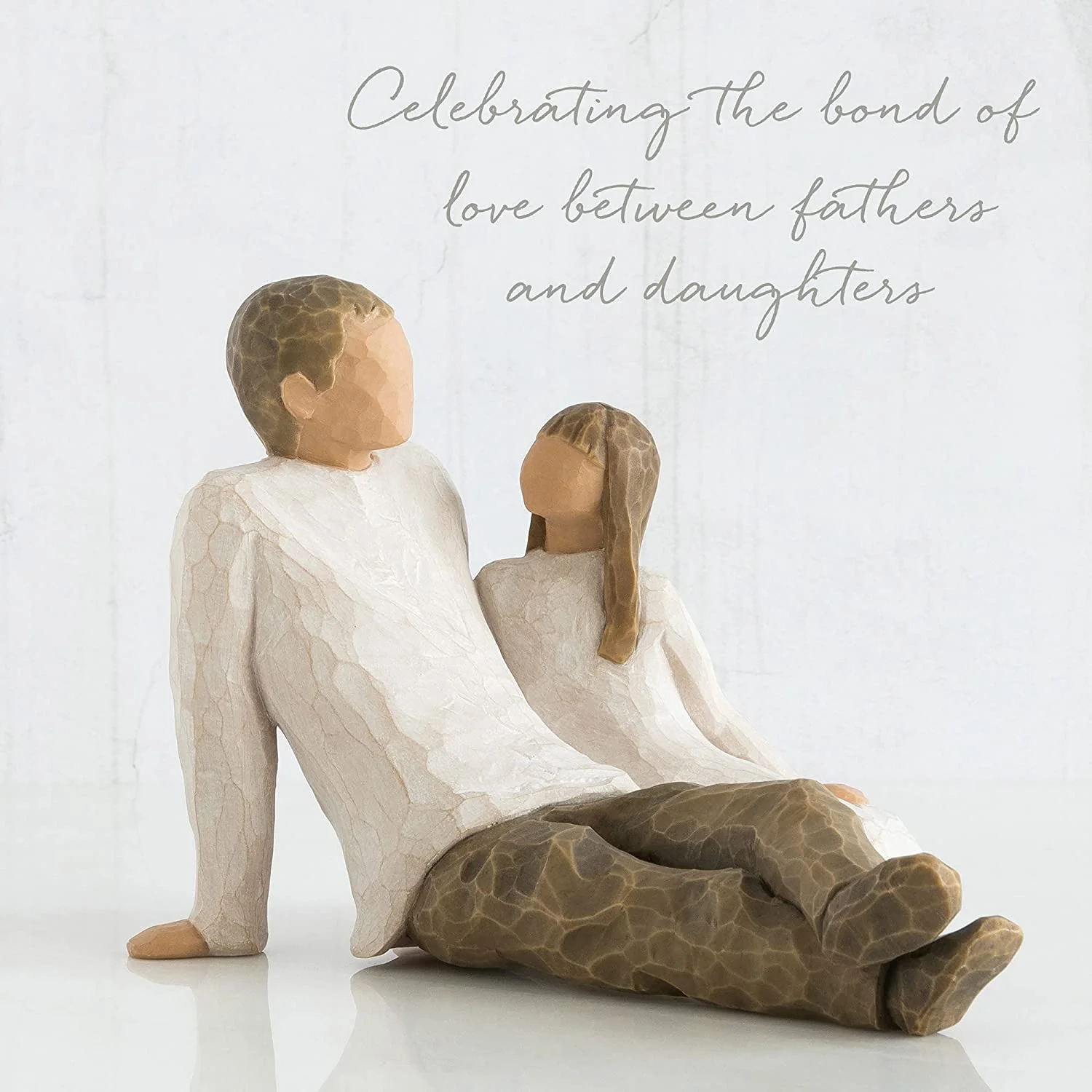 WILLOW TREE Figurina Statuina Padre e Figlia 11,5cm Resina - Image 3