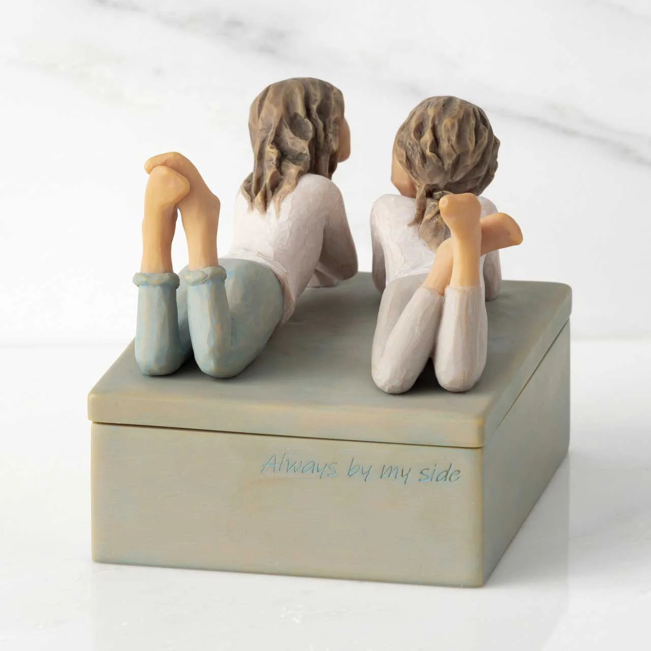 WILLOW TREE Scatolina Portagioie Forever Friends 11x9,5cm Resina - Image 3