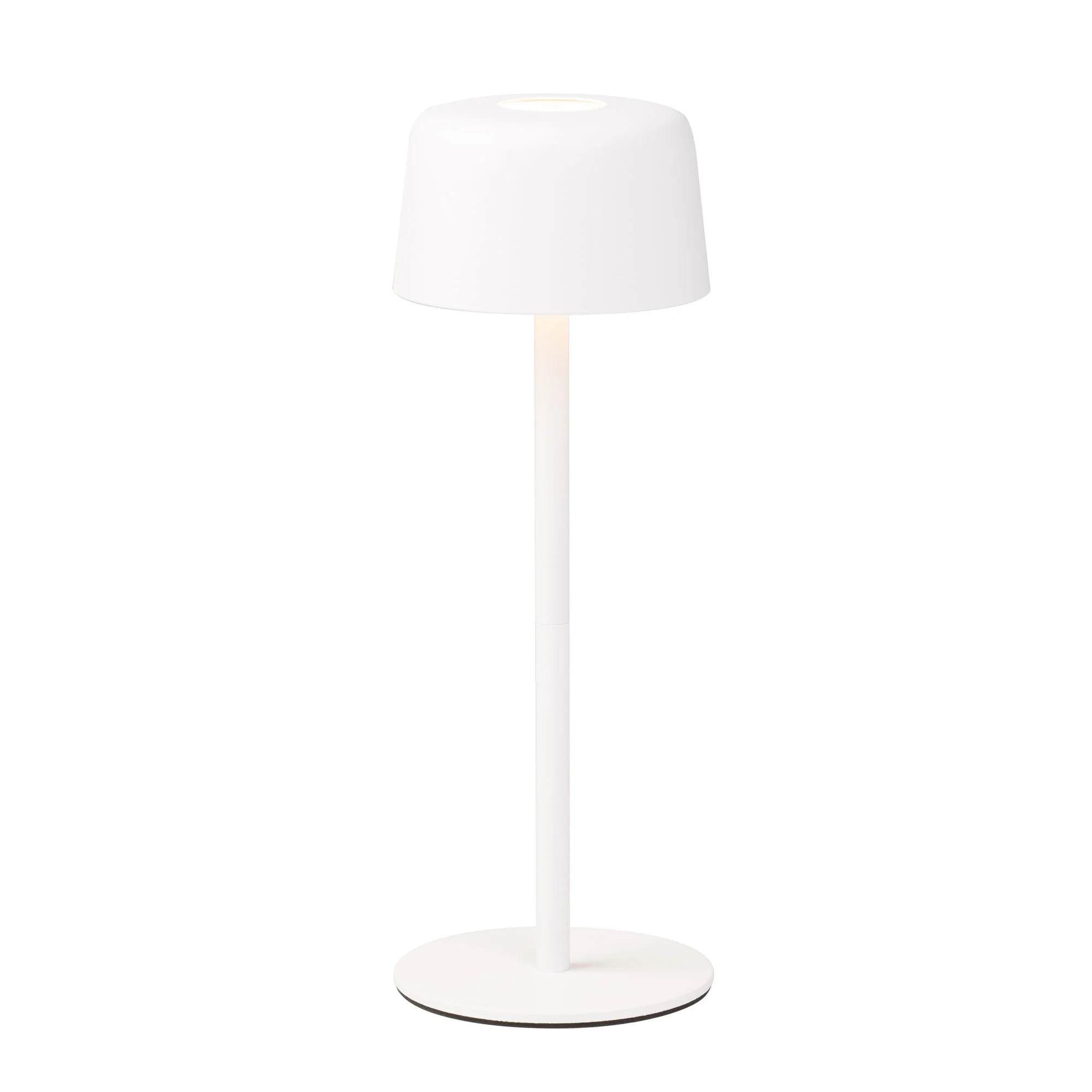 ZAFFERANO Ailati 1+1 Lampada da Tavolo Ricaricabile LED 25/14cm Bianco in Metallo